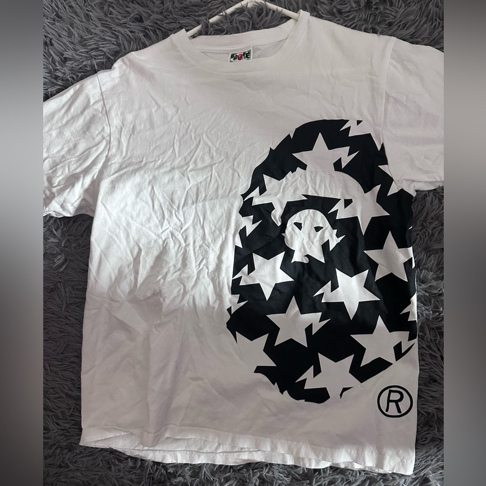 BAPE Sta Pattern Side Big Ape Head Tee